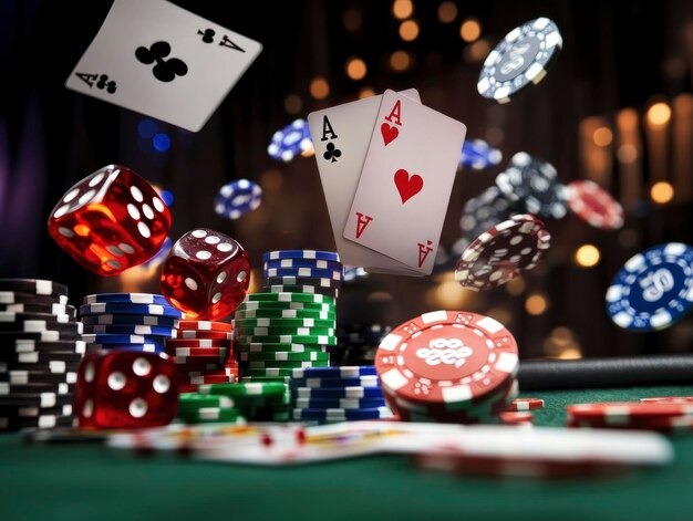 স্পেস ম্যাক্স লাইভ স্টুডিওর একটি লাইভ ডিলার Teen Patti গেম খেলছে