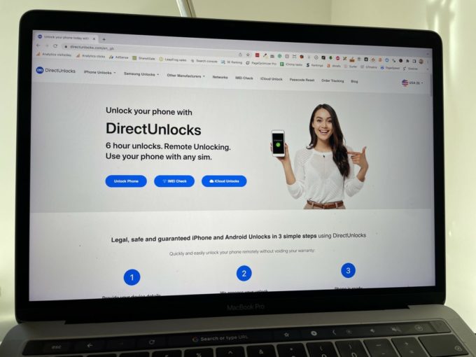 DirectUnlocks website