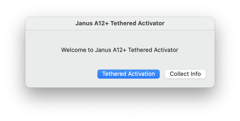 Janus A12+ Tethered Activator screenshot.